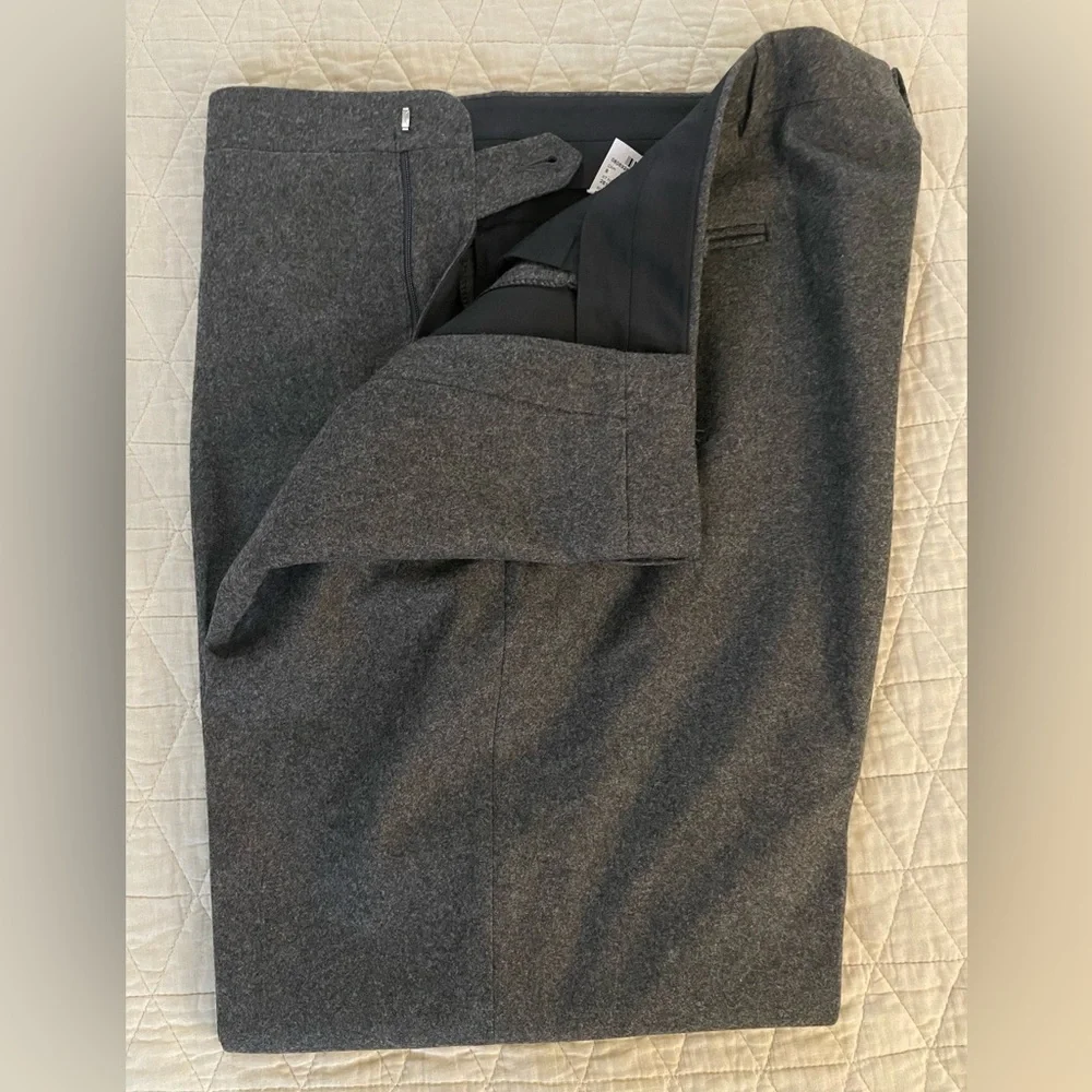 Polo Ralph Lauren‎ Made in Italy Vintage Gray Flannel Wool Preston Pant Size 40